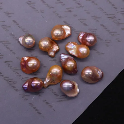 Natural Freshwater Pearl Loose Beads Purple Tail Shaped Irregular Cultured Freshwater Pearl For DIY Necklace Accessories