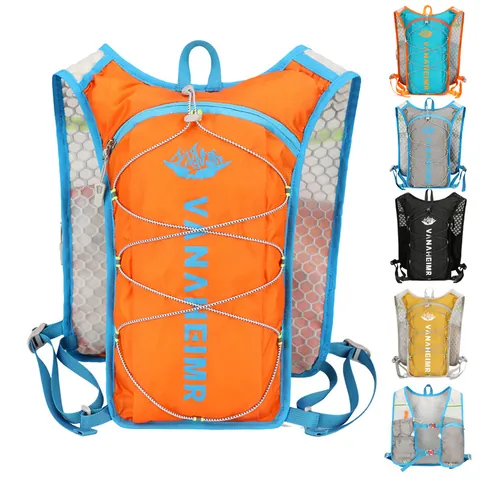 Lightweight Hydration Vest Backpack For Running Cycling Hiking Marathon Waterproof Breathable Reflective Sports Bag For Men Women