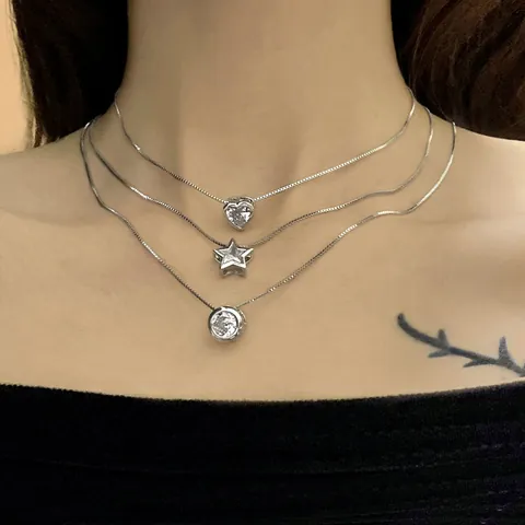 Collana Con Pendente A Cuore In Rame Con Pietre Di Zirconia Cubica Taglio A Cuore Gioiello Romantico Regalo Per Donne Ragazze Stile Dolce