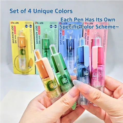 Portable Click Glue Tape Pen Double Sided Adhesive Roller For Scrapbooking Crafting Student Office Stationery Supplies