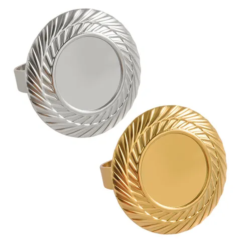 304 Edelstahl Runde Ringbasis Verstellbar 18K Vergoldet DIY Blank Setting Fingerringe Für Schmuckherstellung Damen