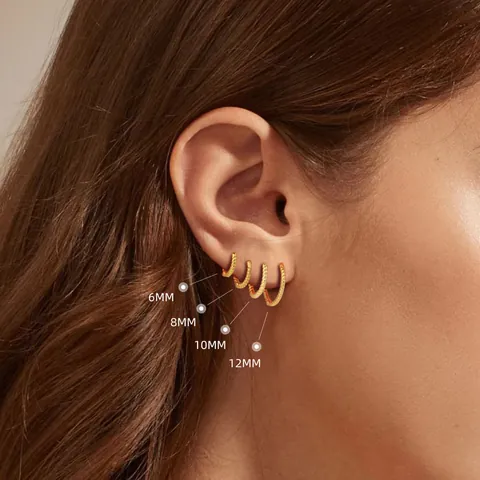 925 Sterling Silver Twisted Hoop Earrings For Women Minimalist Textured Round Huggie Earrings Gold Silver Plated Jewelry Gift