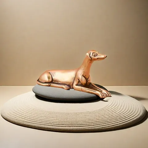 Retro Antik Legierung Hund Figur Chinesischen Tierkreis Tier Statue Mini Windhund Schäferhund Pudel Bulldogge Ornament Für Heim Büro Schreibtisch Dekor