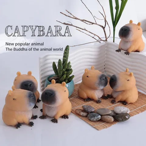 Cute Capybara Squishy Toy Slow Rebound Stress Relief Squeeze Animal Toy For Kids Adults Office Home Decoration Gift
