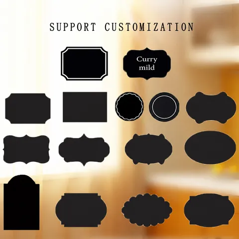 Wasserdichte Abwischbare PVC Tafel Etiketten Aufkleber Für Küchengewürzgläser Einmachgläser Glasflaschen Matt Schwarz Selbstklebende Tafel Organizer Etiketten Mit Flüssigkreidemarker