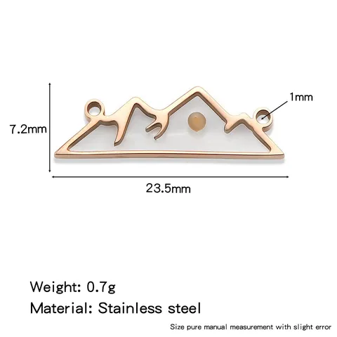 Roestvrij Stalen Mosterdzaad Hanger Niche Ontwerp Berg Hart Ronde Bedel Voor DIY Sieraden Ketting Ambacht Vrouwen Mannen Cadeau