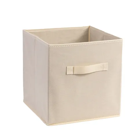 Contenitore Pieghevole in Tessuto Non Tessuto con Motivo Marmo Cubo Organizzatore Senza Coperchio con Manico per Vestiti Casa