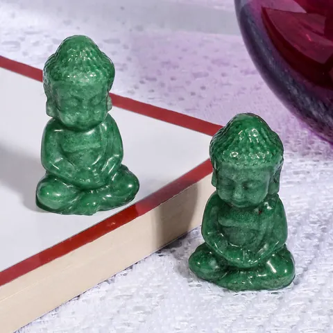 Natürlicher Kristall Baby Buddha Statue Handgeschnitzte Heilstein Figur Zen Ornament Für Zuhause Büro Schreibtisch Dekor Rosenquarz