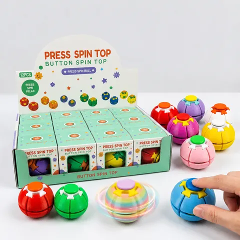 Palla Fidget Spinner Rotante 3D Giocattolo Sensoriale Antistress in Plastica ABS Per Adolescenti Adulti Ufficio Scuola Quotidiano