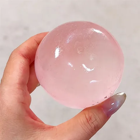 Giocattolo Antistress Squishy all'Olio di Cocco Palla a Rimbalzo Lento Trasparente Giocattolo Curativo per Studenti Adulti