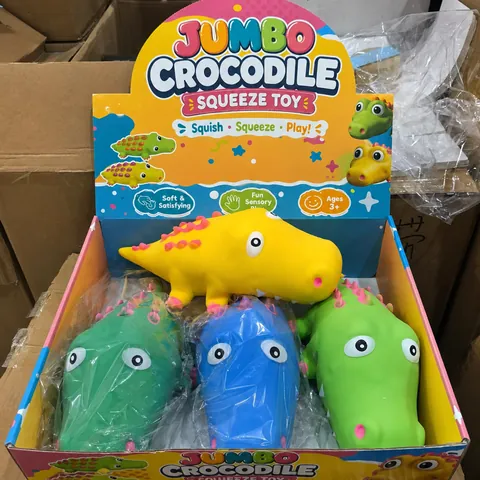 Juguete Squishy de Cocodrilo Jumbo Rebote Lento Linda Forma de Animal Alivio del Estrés Juguete Sensorial Para Niños Adultos