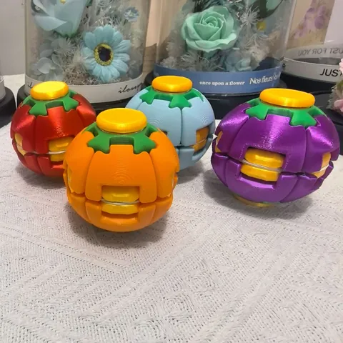 3D Printed Decompression Rotating Gyro Ball Mechanical Stress Relief Toy For Adults Kids Finger Press Fidget Toy Sphere