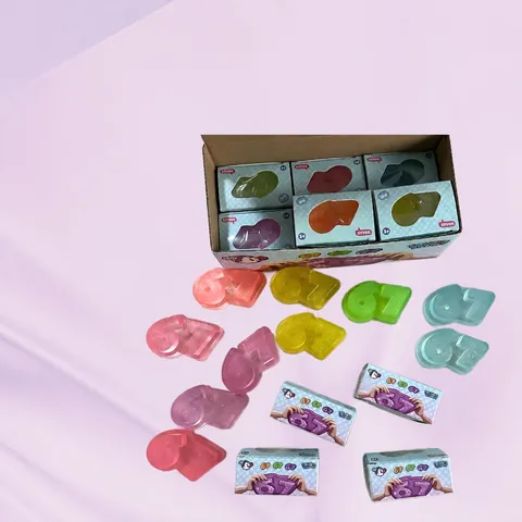 Number 67 Shaped Stress Relief Squishy Toy Glitter TPR Sensory Fidget Toy For Teens Adults Office Desk Decoration Party Favor