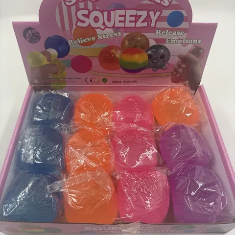TPR Malzzucker Squishy Ball Stressabbau Squeeze Spielzeug Bunter Langsamer Rückfederung Sensorischer Entlüftungsball Für Kinder Erwachsene