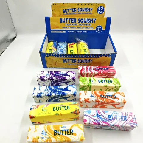 Creative Butter Stick Slow Rising Squishy Toy Marble Texture Stress Relief Decompression Toy For Kids Adults Gift