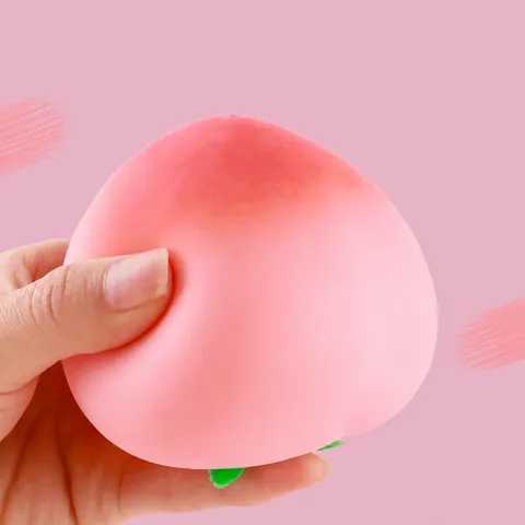 Simulation Frucht Squishy Spielzeug Pfirsich Erdbeere Mandarine Stressabbau Spielzeug Langsam Rebound Weiches Quetschspielzeug