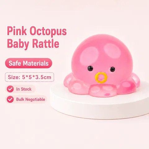 Süßes Rosa Oktopus Squishy Spielzeug TPR Langsam Steigendes Stressabbau Spielzeug Für Kinder Erwachsene Kristallkugel Wasserblase