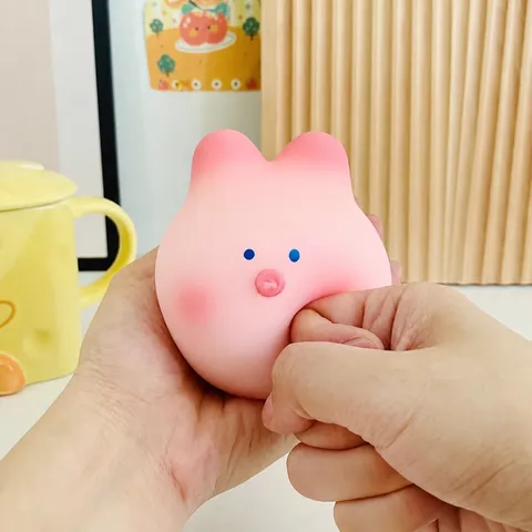 Pink Rabbit Pig Squishy Toy Soft Slow Rebound Stress Relief Squeeze Fidget Toy For Kids Adults Hidden Love Style Gift