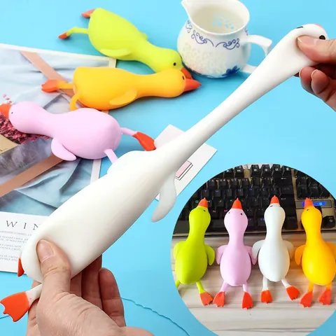 Juguete Squishy de Pato TPR Creativo Para Alivio Del Estrés Animal de Dibujos Animados Juguete Elástico Para Niños Adultos