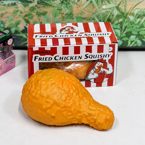 TPR Simulation Fried Chicken Drumstick Jumbo Squishy Toy Slow Rebound Food Squeeze Stress Relief Toy For Office Gift
