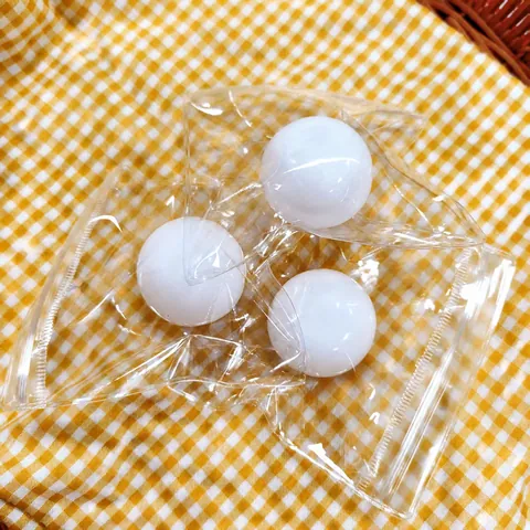 Steamed Bun Squishy Toy Slow Rebound Stress Relief Squeeze Toy Soft TPR Material For Kids Adults White Novelty Toy Gift