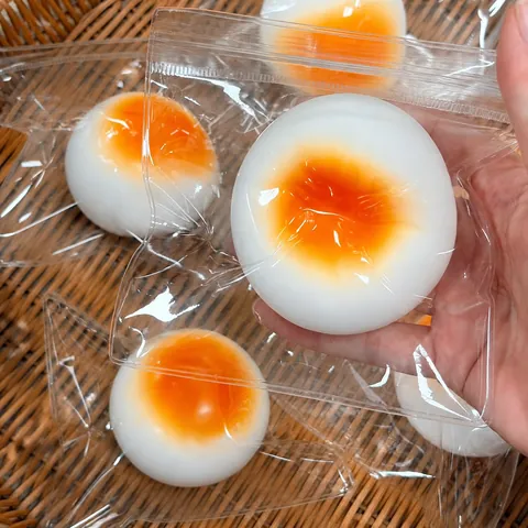 Simulated Steamed Bun Squishy Toy TPR Slow Rebound Stress Relief Toy For Office Adults Kids Gift Cute Food Squeeze Toy