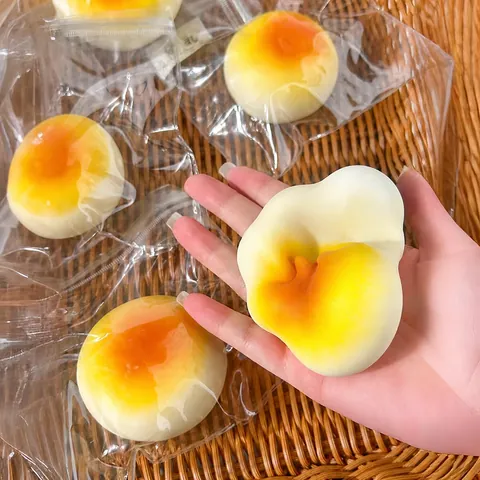 Simulation Soy Milk Bread Squishy Stress Relief Toy Soft TPR Slow Rebound Sensory Toy For Office Home Daily Use Stress Reliever