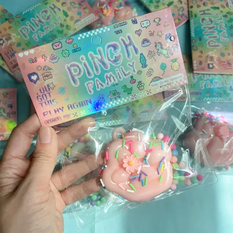 Χαριτωμένο Παιχνίδι Squishy Πατούσα Γάτας Soft TPR Παιχνίδι Αποσυμπίεσης Με Τρούφα Λεπτομέρεια Λουλούδι Λευκό Ροζ Κινούμενα Σχέδια