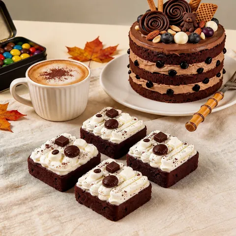 Jouet Squishy Panda Brownie au Chocolat Réaliste Rebond Lent Anti-stress Silicone Gâteau de Simulation Jouet Sensoriel