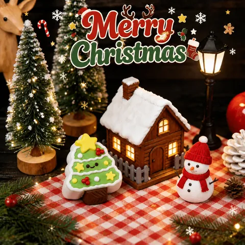 Juguete Antiestrés Squishy de Silicona con Forma de Árbol de Navidad Juguete de Dibujos Animados para Apretar Suave para Niños Adultos Regalo Decorativo Festivo para el Hogar Oficina