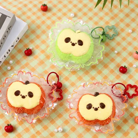 Juguete Antiestrés Manzana Dibujos Animados Squishy Cara de Panda Silicona Juguete para Apretar para Adultos Decoración Oficina