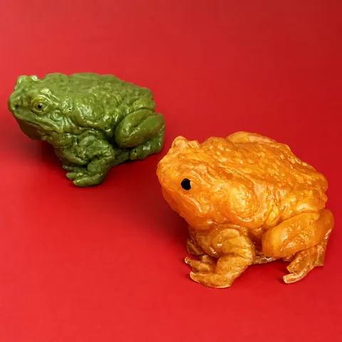 Simulation Toad Squishy Toy TPR Realistic Stress Relief Prank Hand-Painted Bumpy Texture Animal Toy For Adults Office Decor