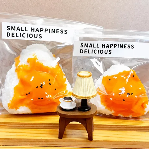 Giocattolo Squishy Creativo a Forma di Polpetta di Riso Zampa di Gatto Criceto TPR Simulazione Cibo Antistress per Bambini Adulti