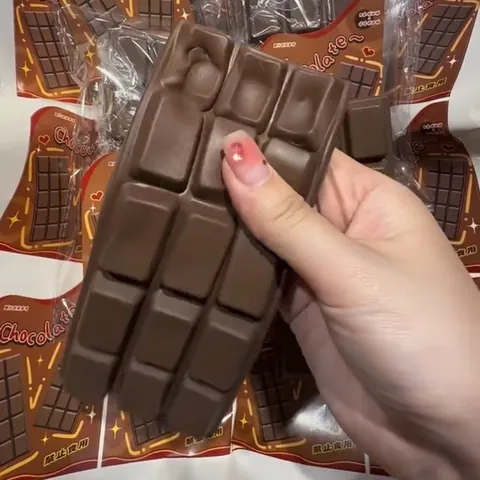Simulation Schokolade Riegel Butter Stick Squishy Spielzeug Langsamer Rückprall PU Schaum Stressabbau Quetschspielzeug Für Kinder Erwachsene Büro Geschenk
