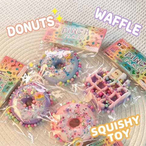 Süßer Donut Beflockte Katzenpfote Squishy Stressabbau Spielzeug Weiches Rebound Squeeze Sensorik Spielzeug Für Erwachsene Kinder Dekompressionsgeschenk