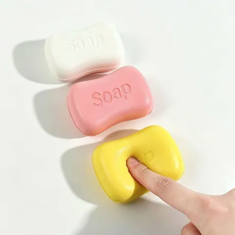 Soap Shaped Squishy Toy Soft PU Slow Rebound Stress Relief Squeeze Toy for Kids Adults Office Home Decompression Gift