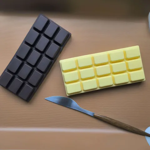 Simulation Food Chocolate Bar Slow Rising Squishy Toy Soft PU Foam Decompression Stress Relief Toy For Students Adults
