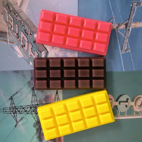 Simulation Food Chocolate Bar Slow Rising Squishy Toy Soft PU Foam Decompression Stress Relief Toy For Students Adults
