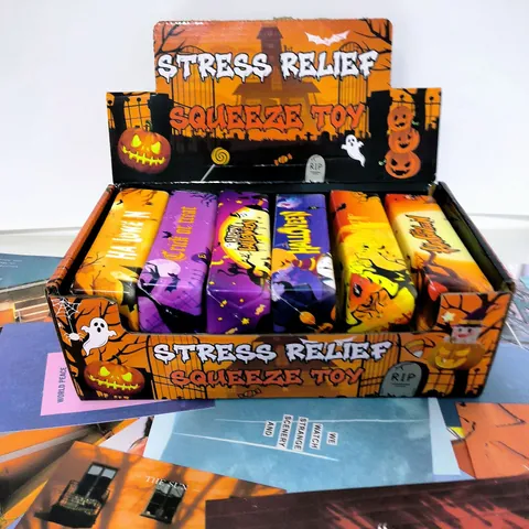 Halloween Butter Stick Squishy Παιχνίδι Ανακούφισης από το Στρες Αργή Επαναφορά Κολοκύθα Φάντασμα Μοτίβο Squeeze Toy για Παιδιά Ενήλικες