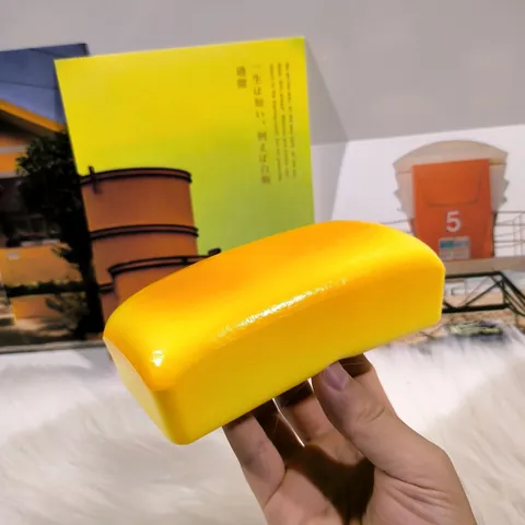 Simulation Long Cheese Rice Cake Bread Squishy Toy PU Slow Rebound Stress Relief Toy For Office Home Daily Use Unisex Gift
