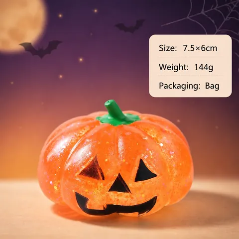 Halloween Pumpkin Squishy Stress Relief Toy Maltose Filled Slow Rising Pumpkin Squeeze Toy For Kids Adults Holiday Party Favors Gifts