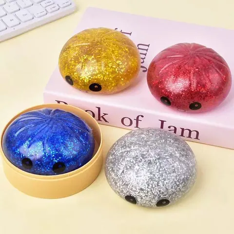 Δημιουργικό Παιχνίδι Squishy Προσομοίωσης Ψωμιού στον Ατμό με Χρυσόσκονη Αργής Επαναφοράς Παιχνίδι Ανακούφισης από το Στρες με Ατμομάγειρα για Παιδιά Ενήλικες