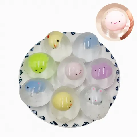 Creativo Animale Palla d'Acqua Splat Giocattolo Trasparente Uovo Squishy Per Alleviare lo Stress Spoof Squeezable Pomodoro Sensoriale Giocattolo Per Ufficio Casa