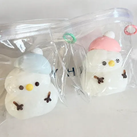 Kerst Sneeuwpop Squishy Speelgoed Trage Terugslag TPR Stressverlichtend Speelgoed Voor Kinderen Volwassenen Feestelijk Cadeau