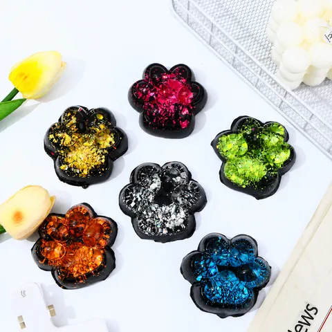 Jouet Squishy Patte de Chat Aurora à Paillettes TPR Souple Anti-stress pour Enfants Adultes Décoration de Bureau Mignonne Jouet Sensoriel