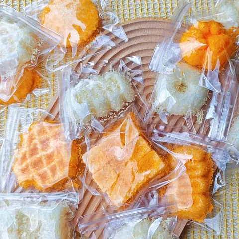 Giocattolo Squishy Simulazione Cibo Fritto Waffle Zampa di Gatto Forma di Ciambella Giocattolo Antistress Morbido TPR Giocattolo Sensoriale