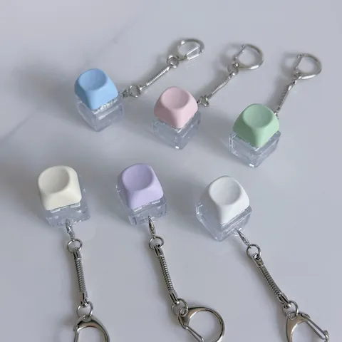 Retro Mechanical Switch Fidget Toy Keychain With LED Light Stress Relief Keyboard Keycap Pendant Gift For Office School Unisex