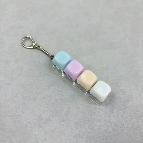 Μπρελόκ Παιχνίδι Fidget Button από Ρητίνη Μακαρόν Χρώμα Καραμέλας Καθρέφτης για Ανακούφιση από το Στρες Χαριτωμένο Πλαστικό Μπρελόκ Δώρο