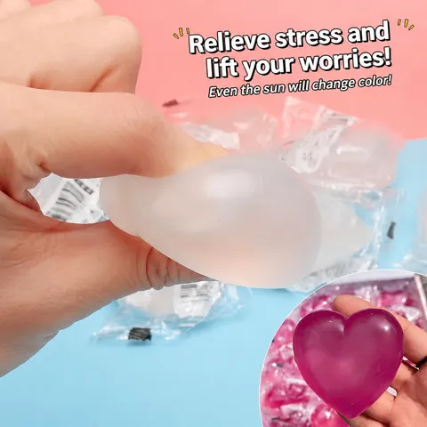 Photochromes Squishy Spielzeug Herzform Langsamer Rückprall Dekompression Squeeze Spielzeug Oktopus Hamster Stressabbau Sensorisches Spielzeug Für Kinder Erwachsene Geschenk