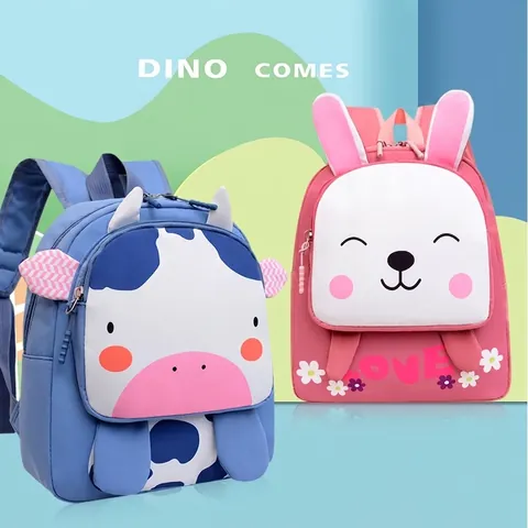 Mochila Infantil de Animales en 3D Mochila Ligera para Preescolar Mochila de Nailon Duradera para Niños Pequeños Viajes Regalo para Niños